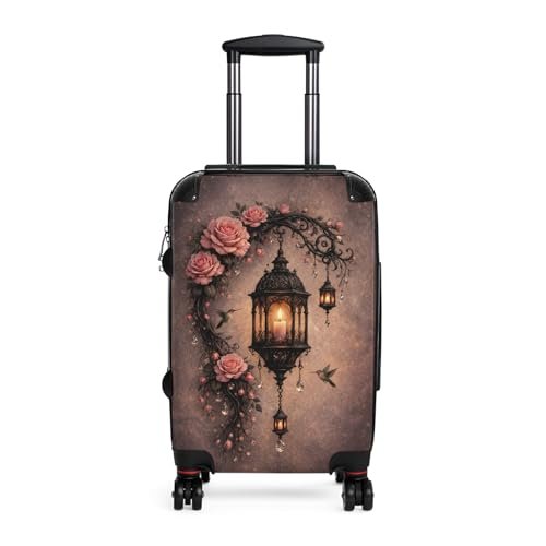 Max Studio Floral Embossed Hardside Luggage | Lightweight Travel Suitcase